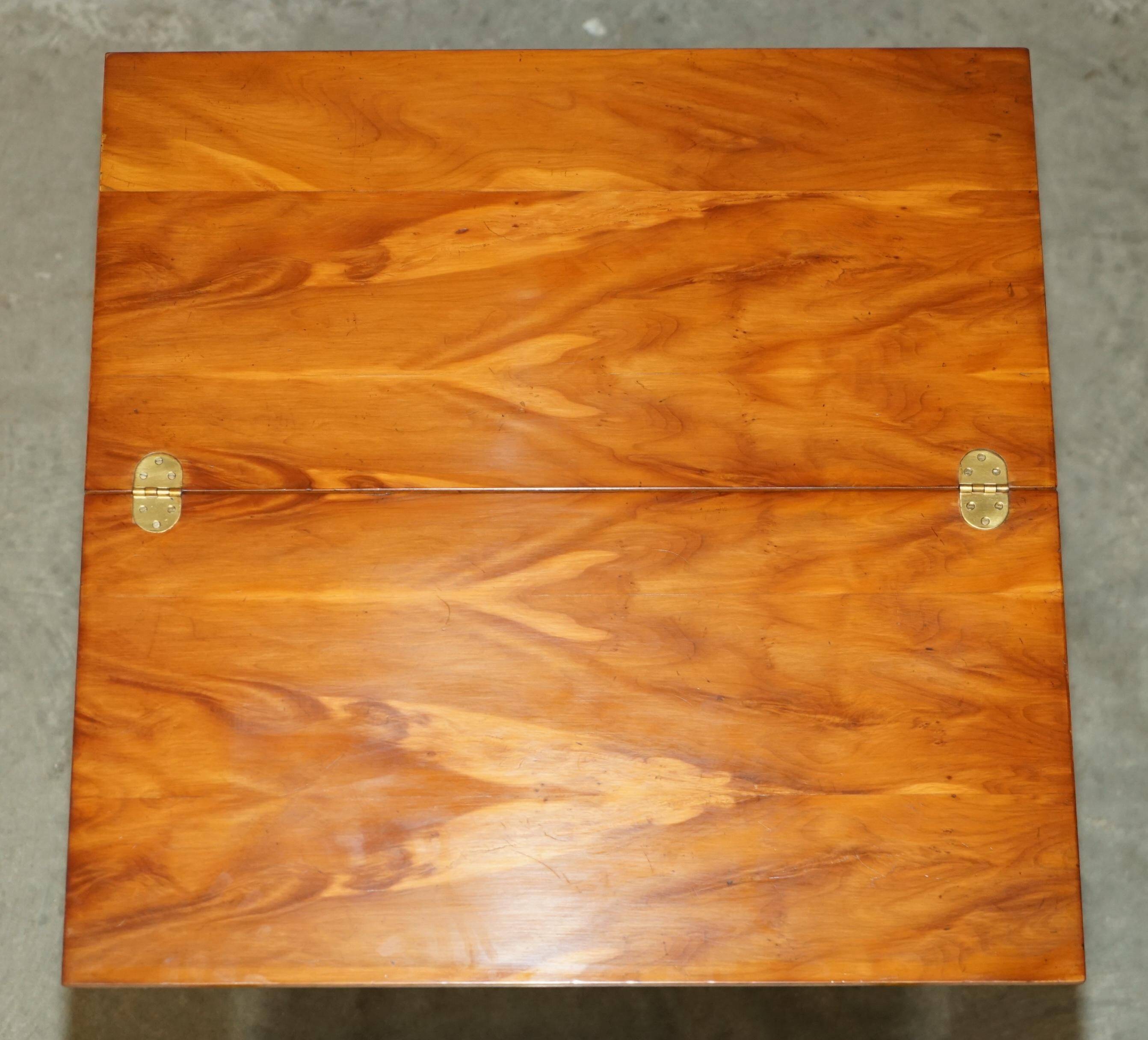 Vintage walnut commode with sliding top in Butler style.