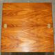 Vintage walnut commode with sliding top in Butler style.
