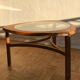 Table basse en teck et verre édition Nathan des années 1960