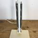 Vintage White Italian Architect Table Lamp, 1970s