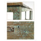 Patinated wooden bench