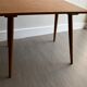Table basse vintage pieds compas