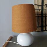 Ceramic lamp with jutte lampshade