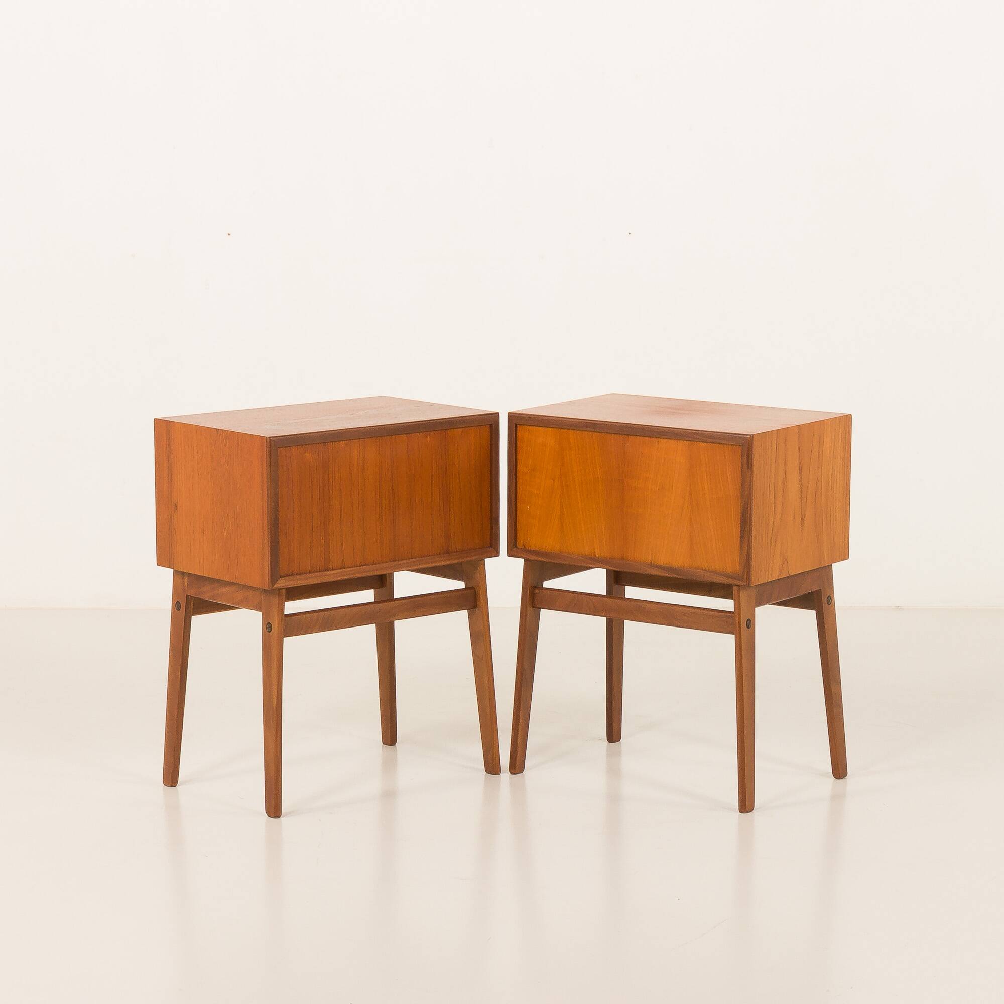 Pair of mid-century teak nightstands, Denmark 1960s