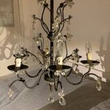 Ivory white iron chandelier