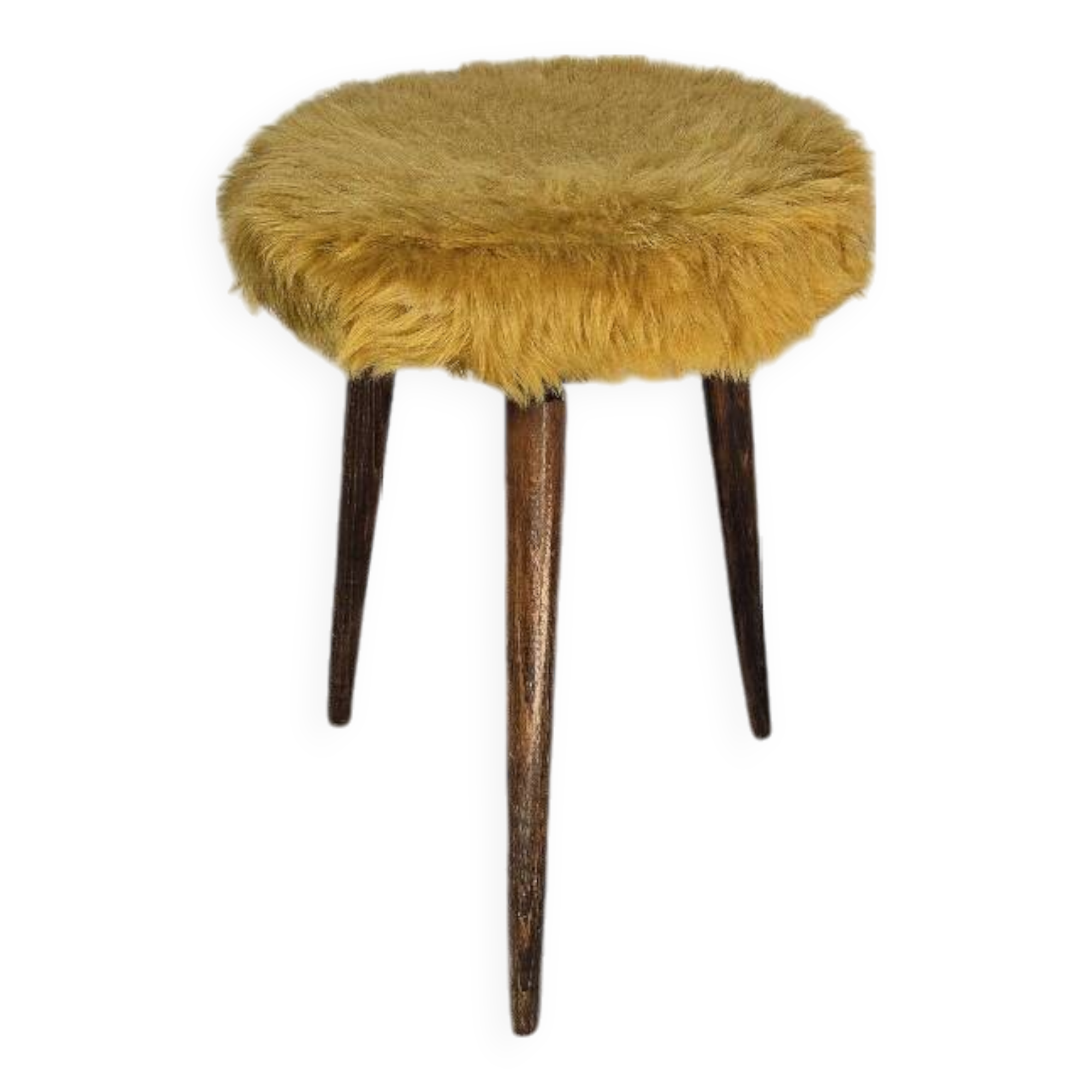 Wooden tripod stool
