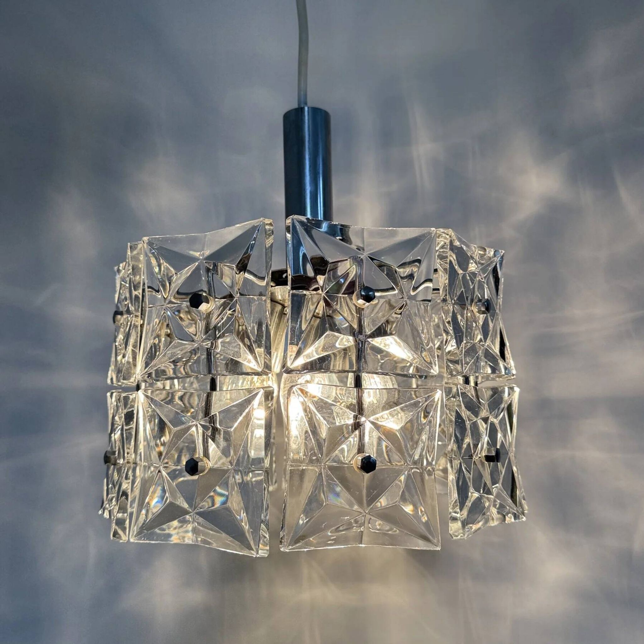 Mid-century design Kinkeldey hanging lamp, 1970s