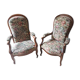 Pair of voltaire armchairs