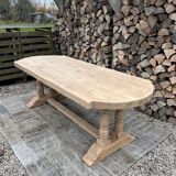 Solid oak monastery table
