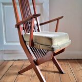 Fauteuil relax vintage 3 positions, meuble siège ancien