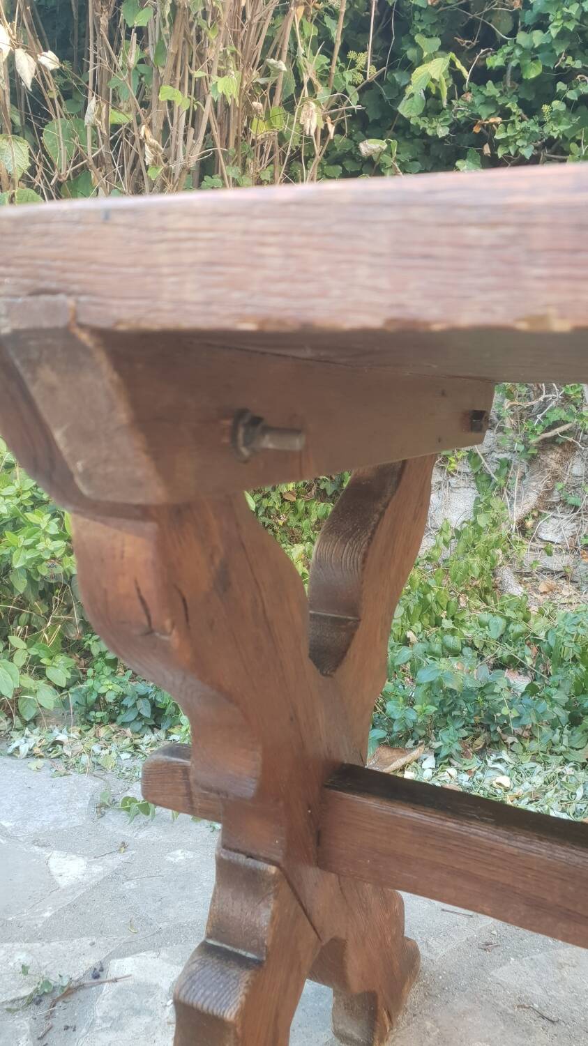 Antique oak farmhouse table