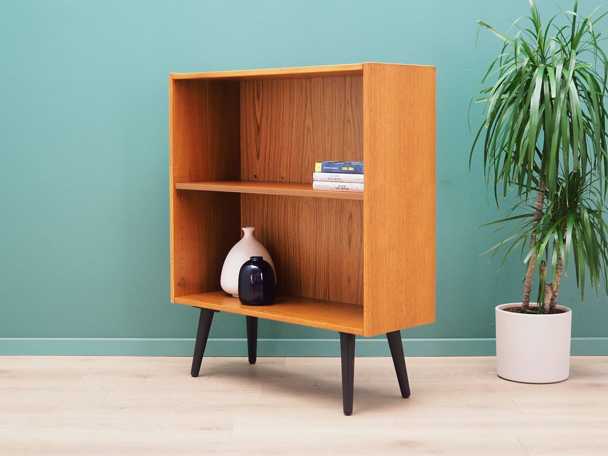 Teak bookcase, Danish design, 1970s, manufacturer: Denka