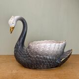 Vintage ceramic swan pot cover