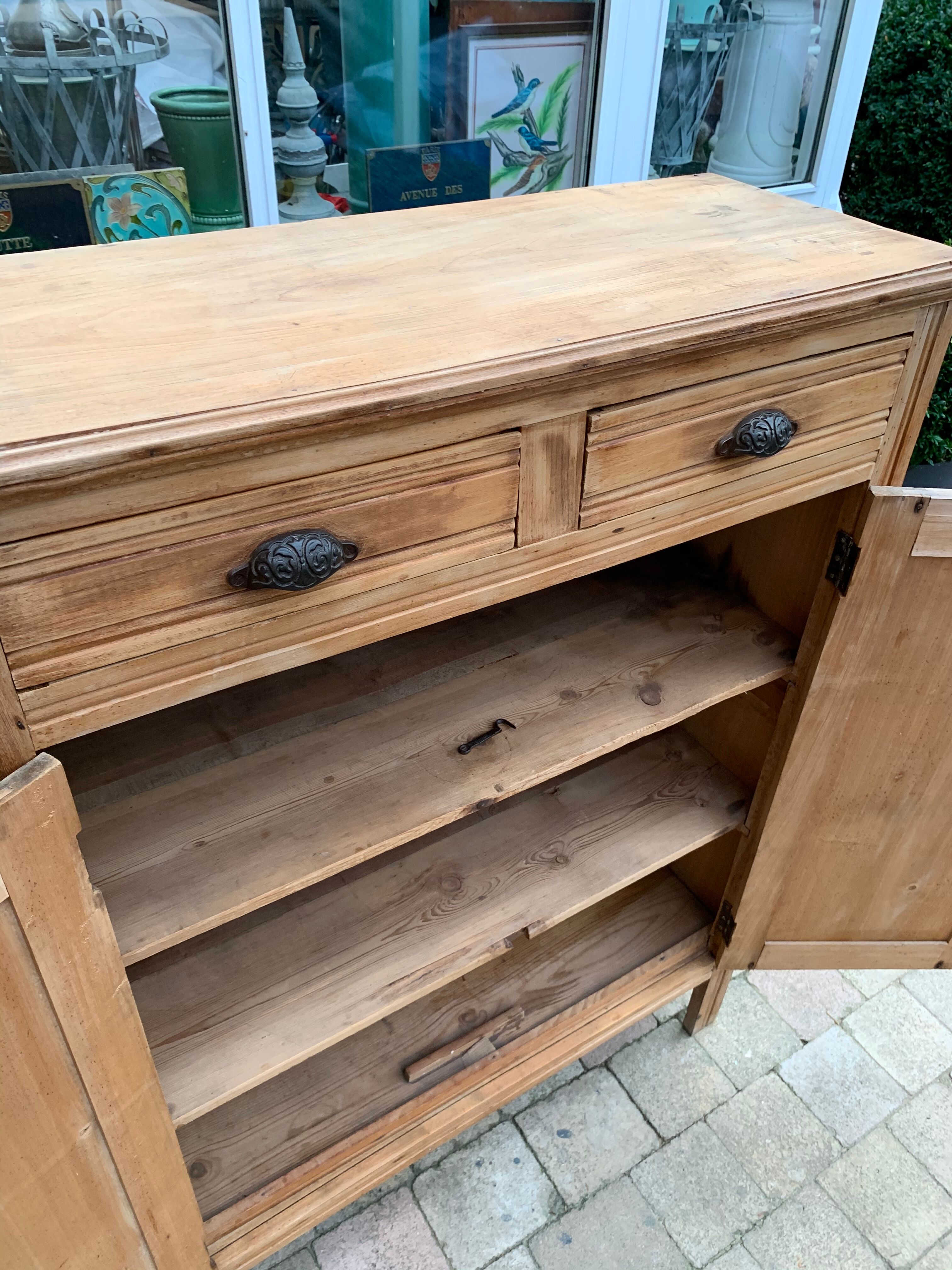 Parisian buffet raw wood