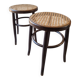 Lot De 2 Tabourets En Cannage Style Thonet