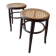 Lot De 2 Tabourets En Cannage Style Thonet