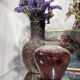 Blown glass round vase, signed Jean-Claude Novaro.