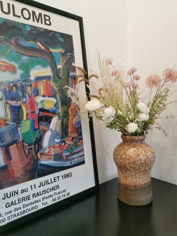 Ceramic vase of Muhlbach Alsace