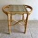 Table d’appoint vintage en rotin