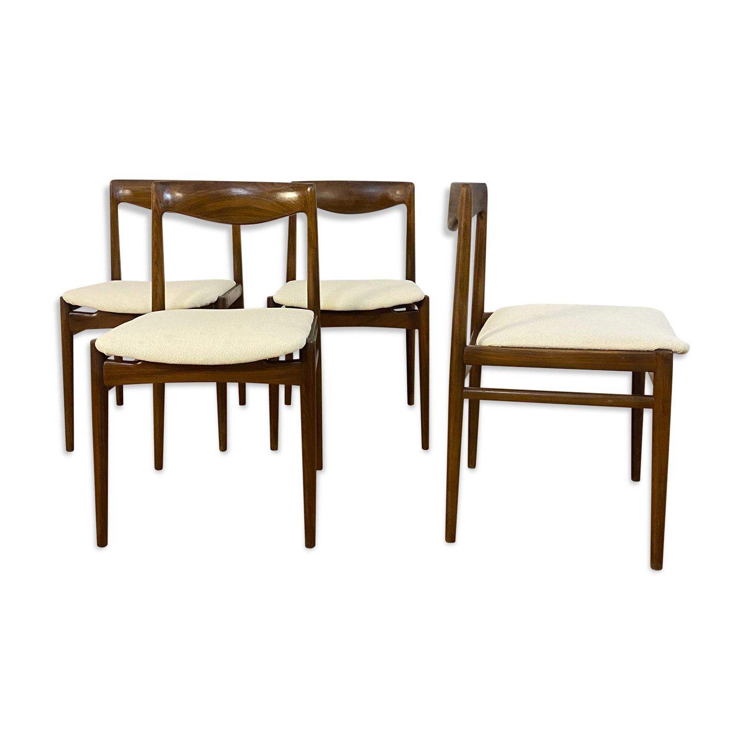 Suite de 4 chaises vintage Lübke