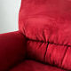 Vintage Red Velour Sofa, Ikea 1990s