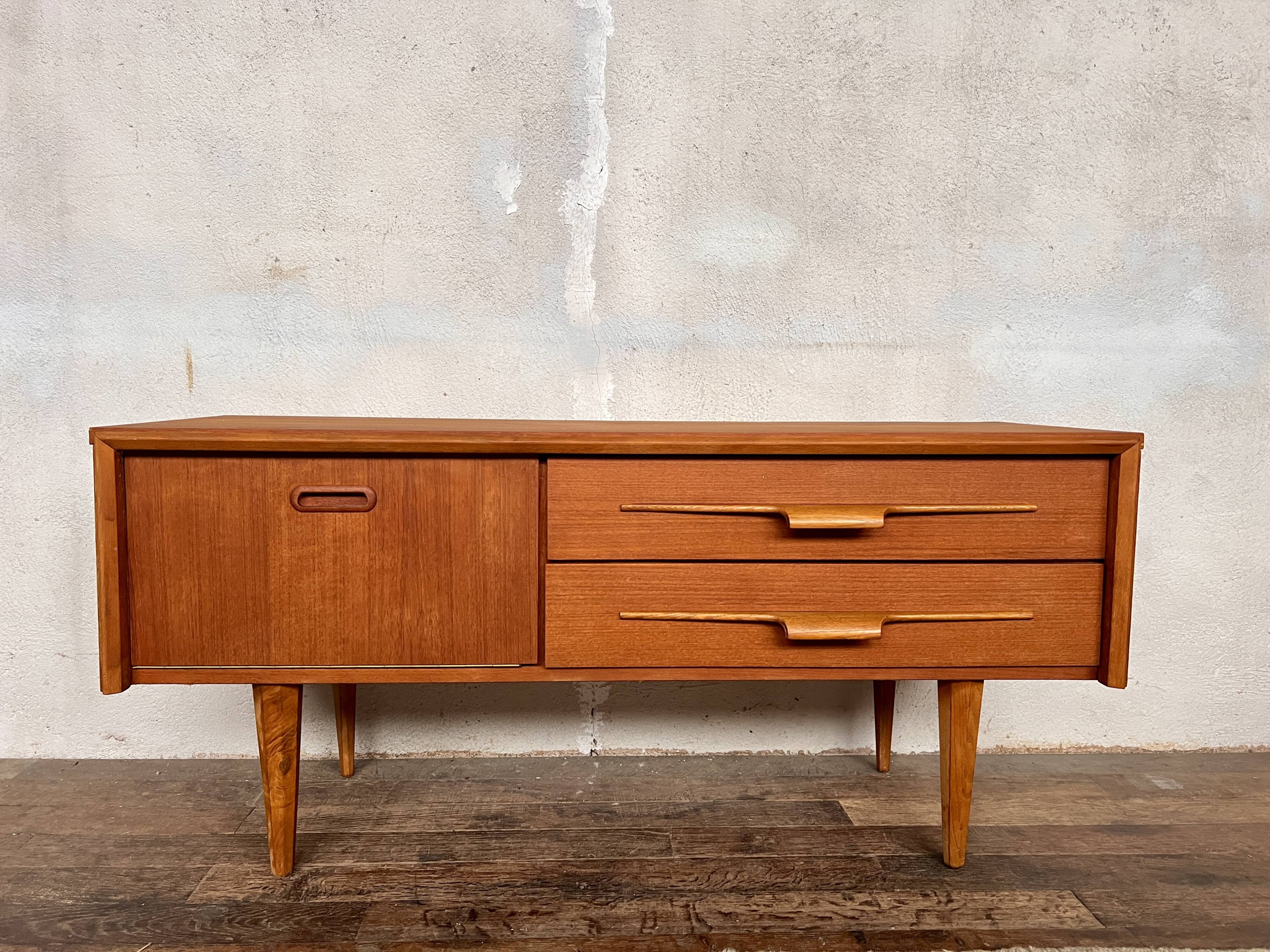Scandinavian teak TV cabinet / sideboard