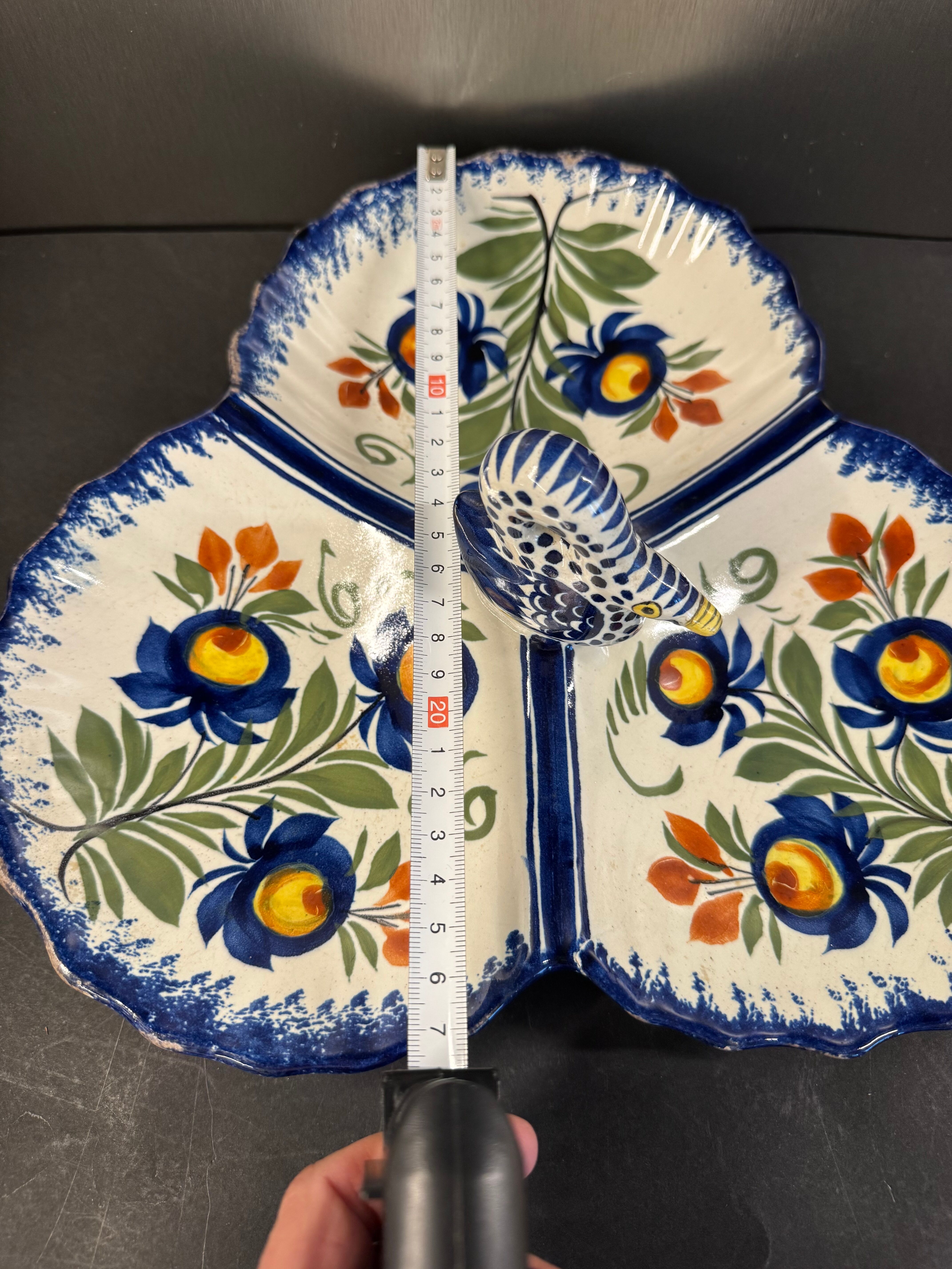 Henriot Quimper earthenware aperitif server