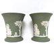 Pair of "Medici" vases in Wedgwood biscuit, 1950