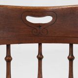 English style swivel-base “captain” desk chair, ca. 1850