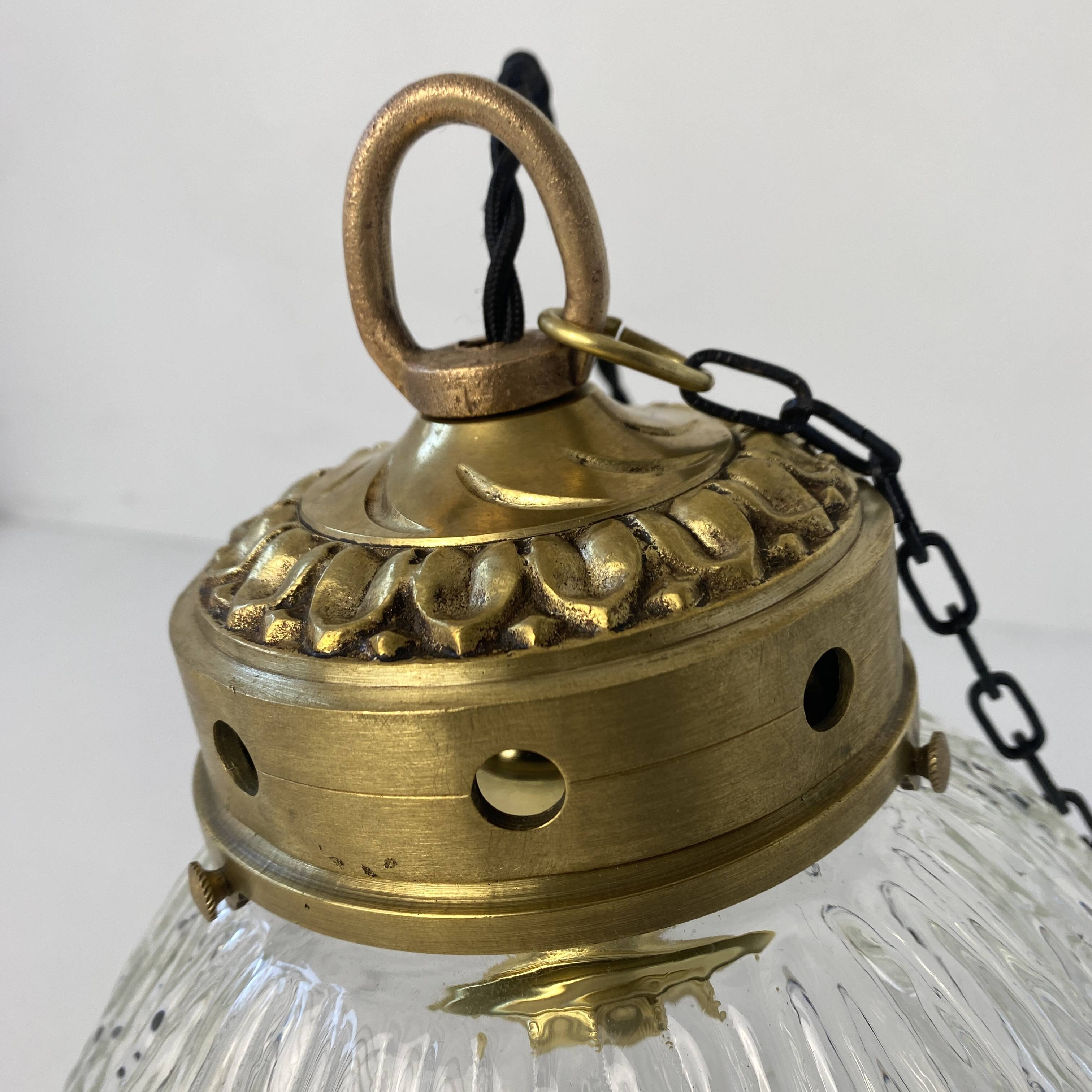 VINTAGE XL ART DECO CHANDELIER