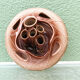 Ceramic vase, flower holder, ikebana, signed, 1960s