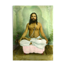 Portrait of a yogi, Rajasthan circa 1920, old colored photograph