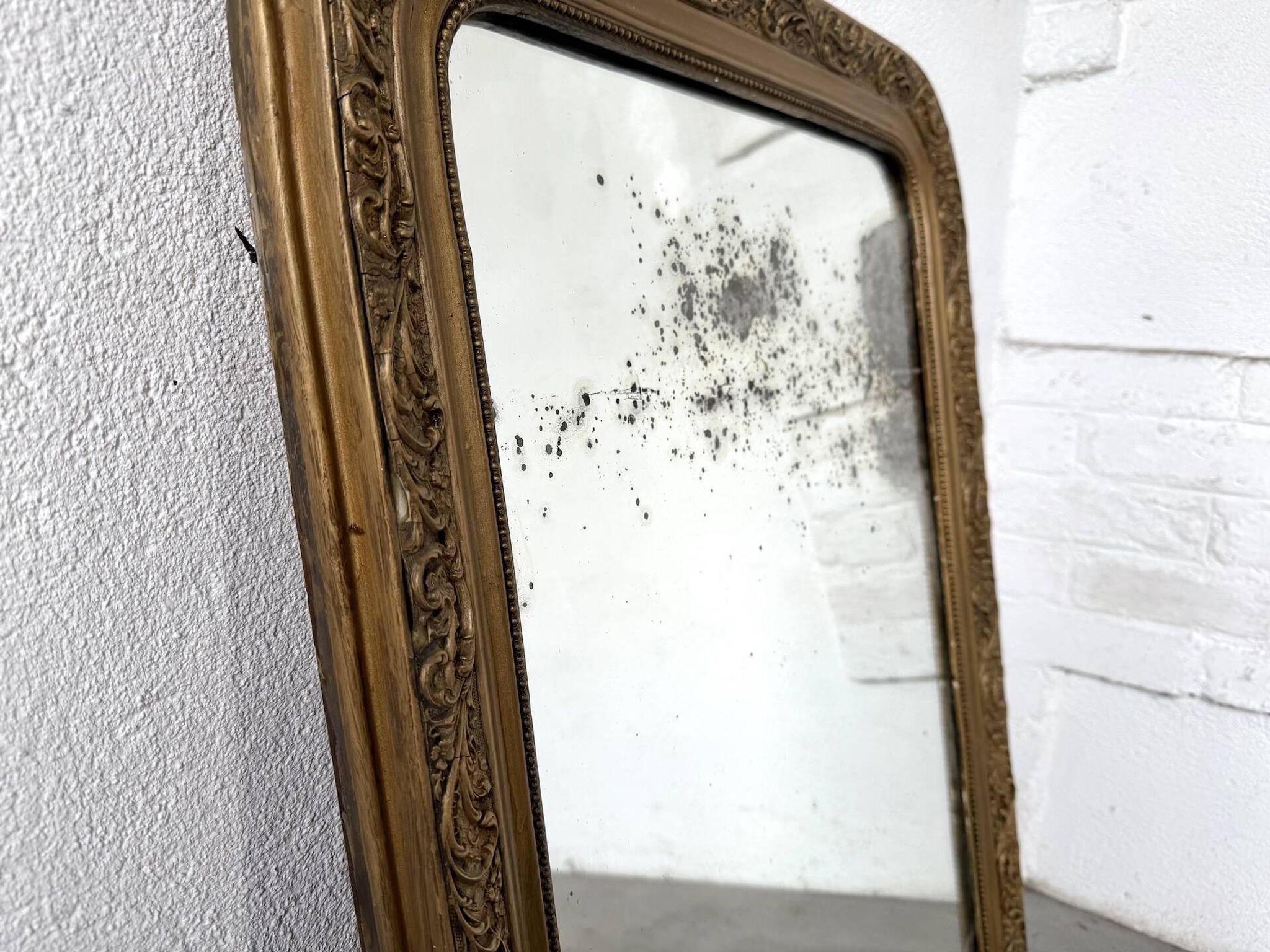 Miroir ancien au mercure, XIXe siècle