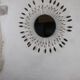 Vintage metal sun mirror, 1970s-1980s