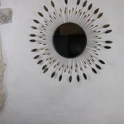 Vintage metal sun mirror, 1970s-1980s