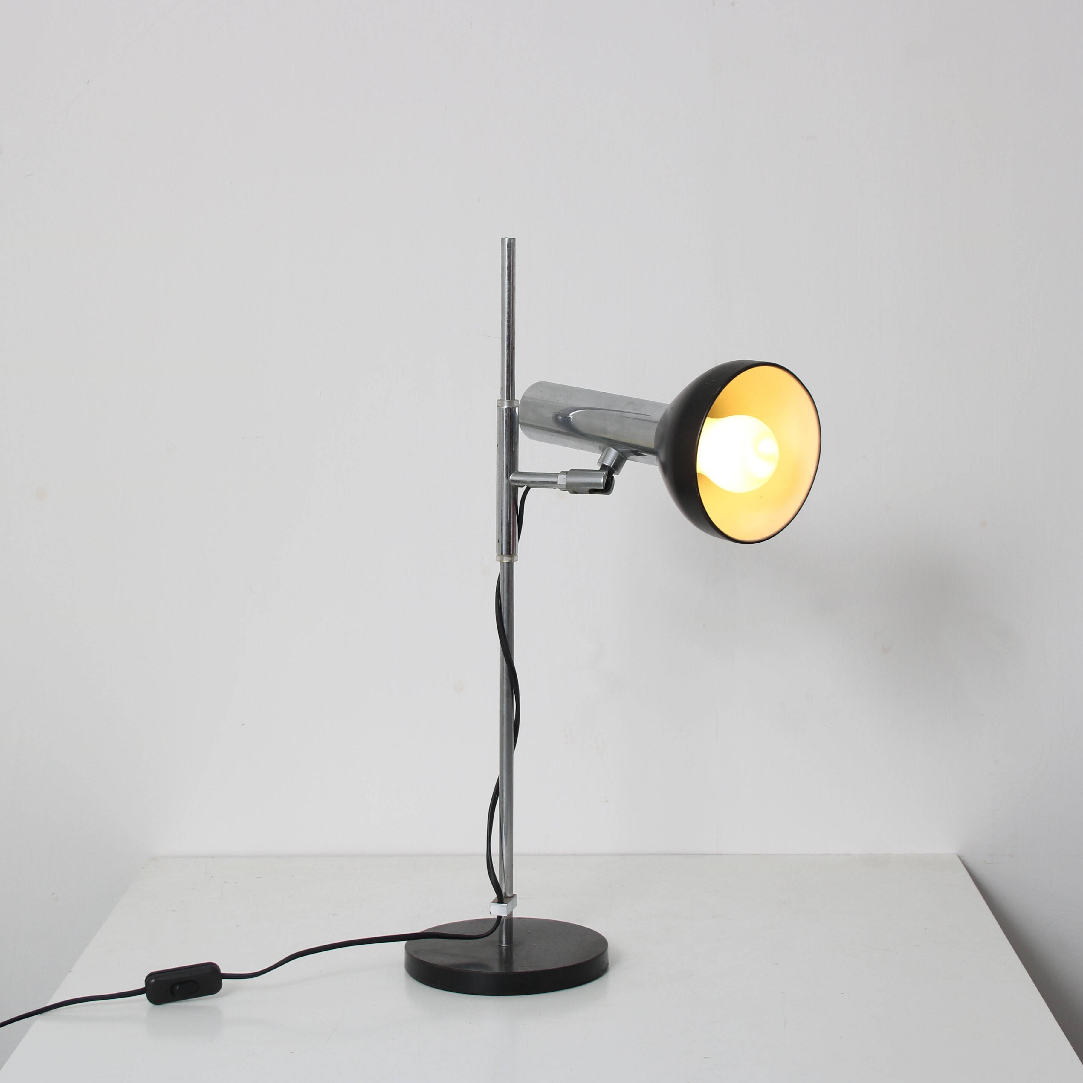 1960s Adjustable metal desk lamp from the Netherlands