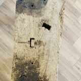 Primitive raw wood console