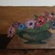Painting still life with bouquet of flowers