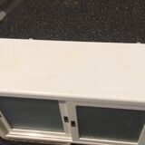 Mado wall shelf 2 sliding doors "frozen" effect windows - 50s