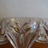 8 Baccarat Talleyrand crystal water glasses signed