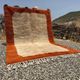 Terracotta and beige Moroccan Mrirt rug 340x230 cm – framed pattern