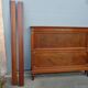 Old bed in mahogany and oak