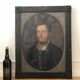Antique Large Military Portrait Painting of a German Baron, 1870