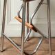 Tabouret escabeau escamotable Formica bleu, 1960