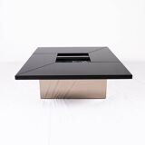 Table basse bar laquée Paul Michel pour Roche Bobois, France, 1980s