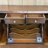 1930s English walnut back desk