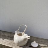 White porcelain duck teapot
