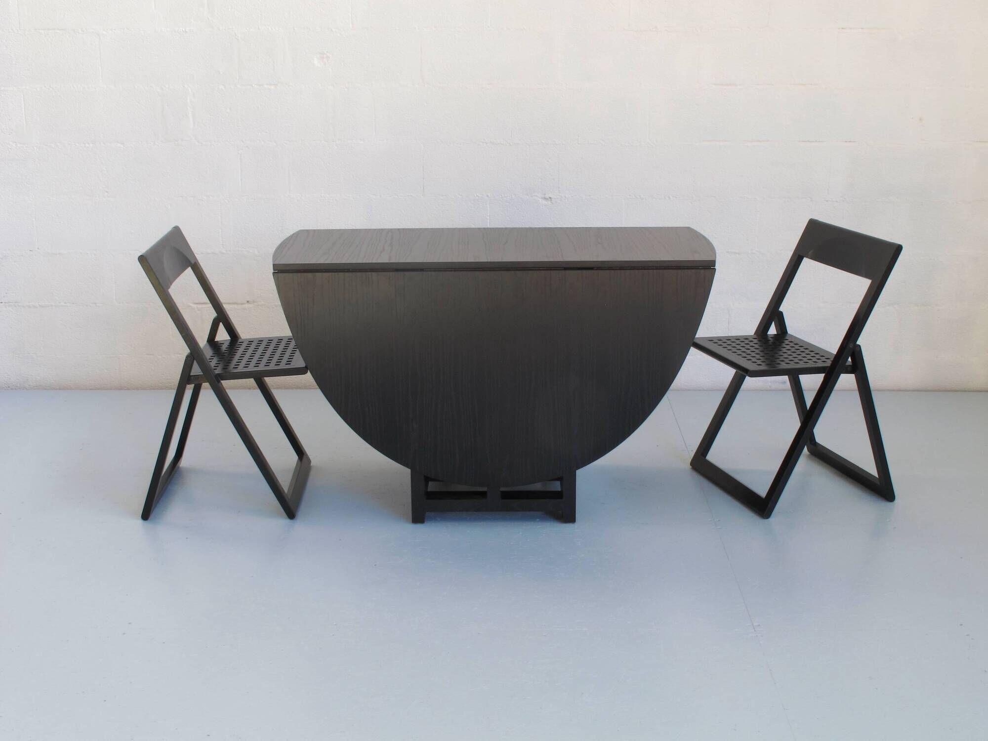 Black-stained ash table by Charles R. Mackintosh, Cassina Italy