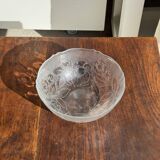 Vintage salad bowl with stylised rose pattern D23 H10