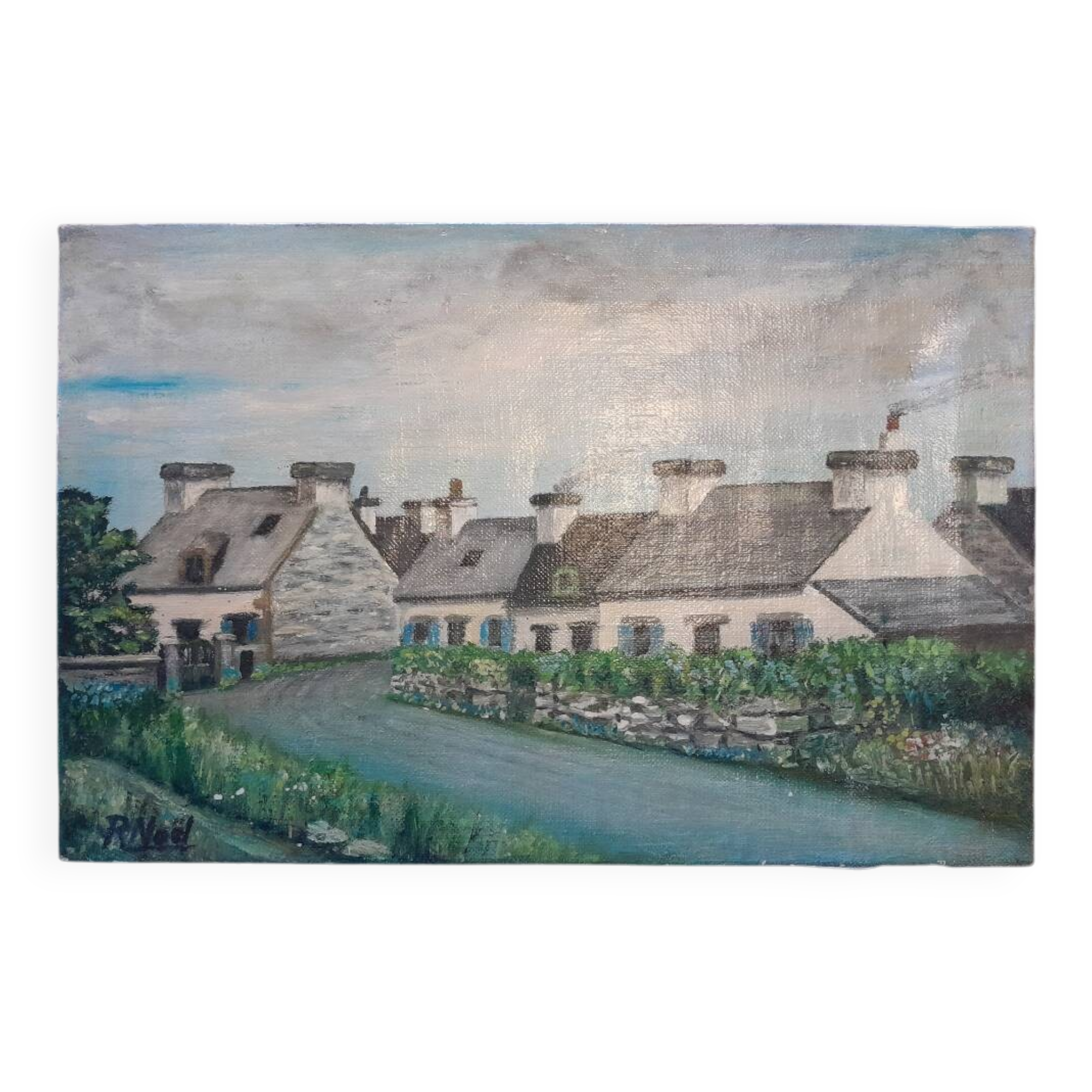 Painting of a Breton Hamlet